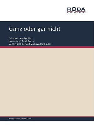 cover image of Ganz oder gar nicht